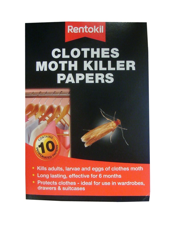 Clothes Moth Killer Papers - Pack 10