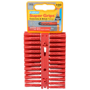 Red Super Grips Fixings - 100 Pack