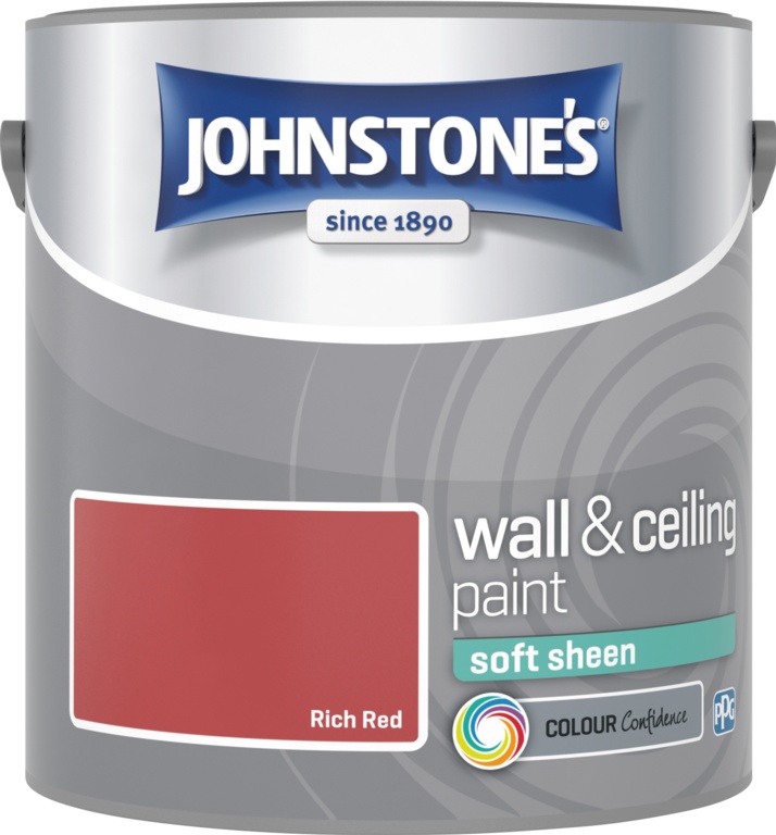 Wall & Ceiling Soft Sheen 2.5L - Rich Red