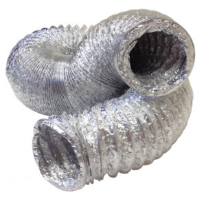 Aluminium Hose + Clip 4" - 3m