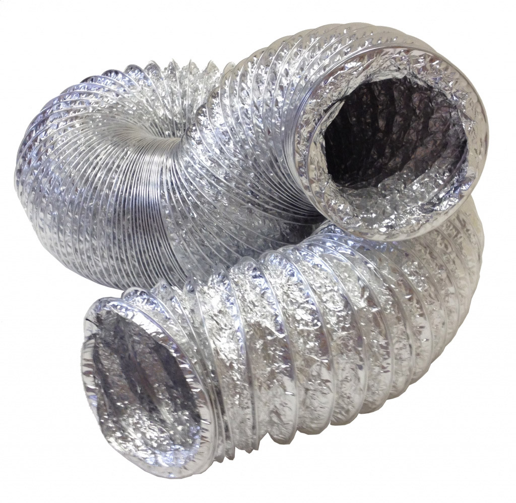 Aluminium Hose + Clip 4" - 3m