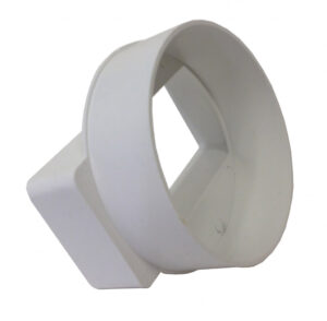 Adaptor Round To Rectangular Adaptor - 4"/100mm/110x54mm