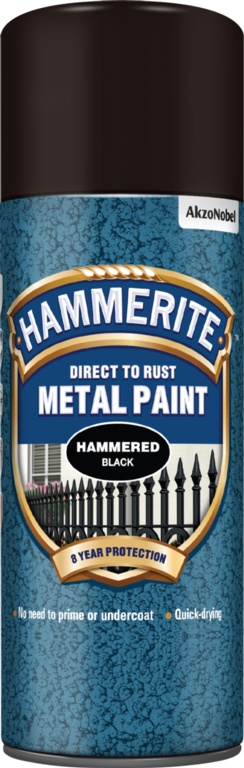 Metal Paint 400ml Aerosol - Hammered Black