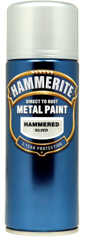Metal Paint 400ml Aerosol - Hammered Silver