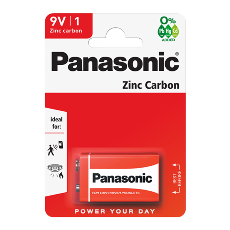 Zinc Carbon Battery - 9v (Card 1)