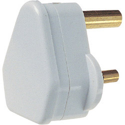 5A, 3 Pin Plug White