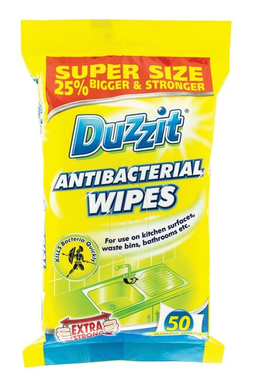 Antibacterial Wipes - 50 Pack