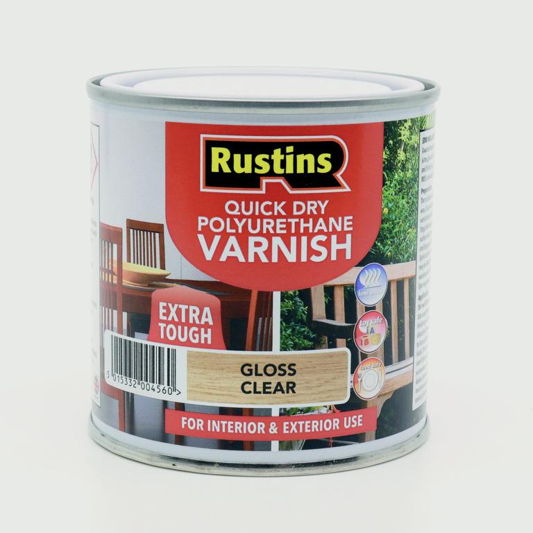 Polyurethane Gloss Varnish 250ml - Clear - Gloss