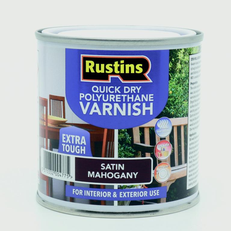 Polyurethane Satin Varnish 500ml - Mahogany