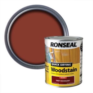 Quick Drying Woodstain Gloss 750ml - Deep Mahogany