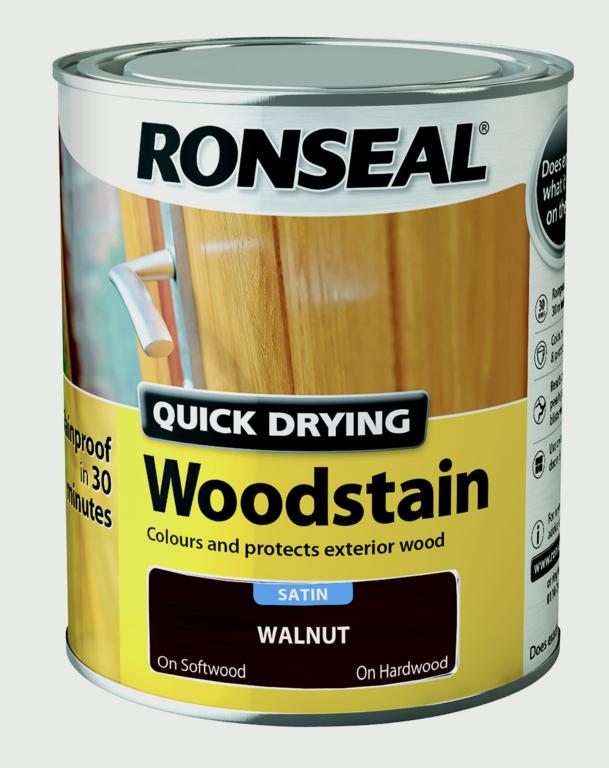 Quick Drying Woodstain Satin 750ml - Walnut