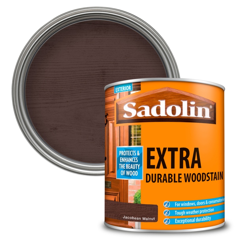 Extra Durable Woodstain - 1L Jacobean Walnut