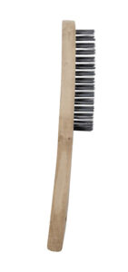 Wire Brush With Maple Handle - 3 Rows