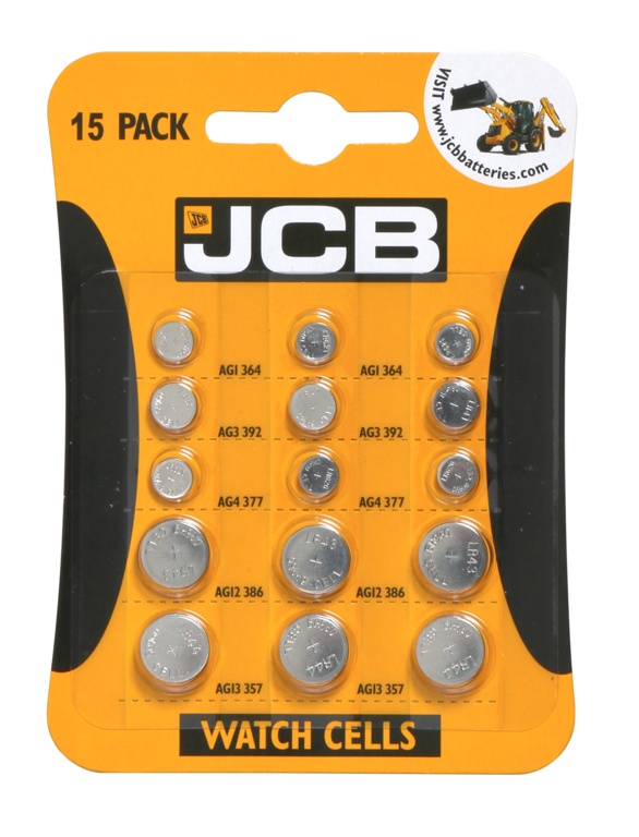 Alkaline Watch Batteries - Pack 15