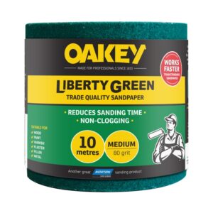 Oakey Liberty Green Rolls - 10m x 115mm - 80 Grade