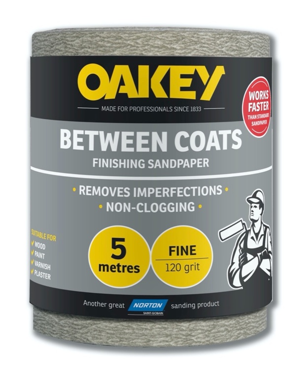 Oakey Between Coats Rolls - 5m x 115mm - 120g