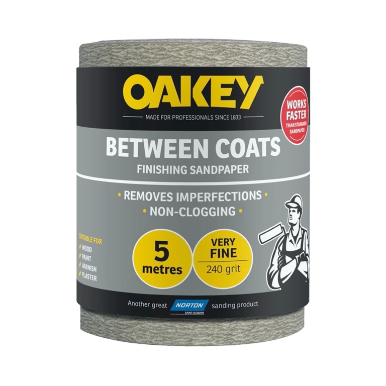 Oakey Between Coats Rolls - 5m x 115mm - 240g