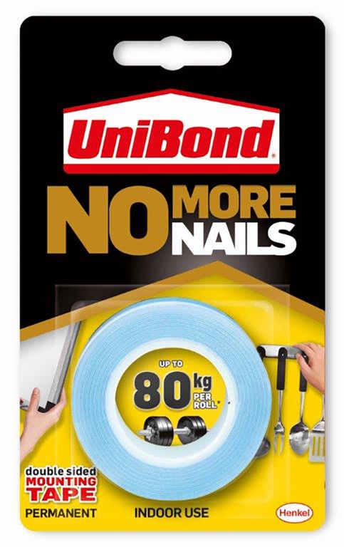 No More Nails On A Roll - Permanent Strong Bond 19mm x 1.5m