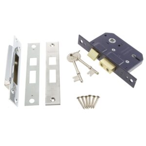 Mortice Sashlock Nickel Plated - 5L - 2.5"