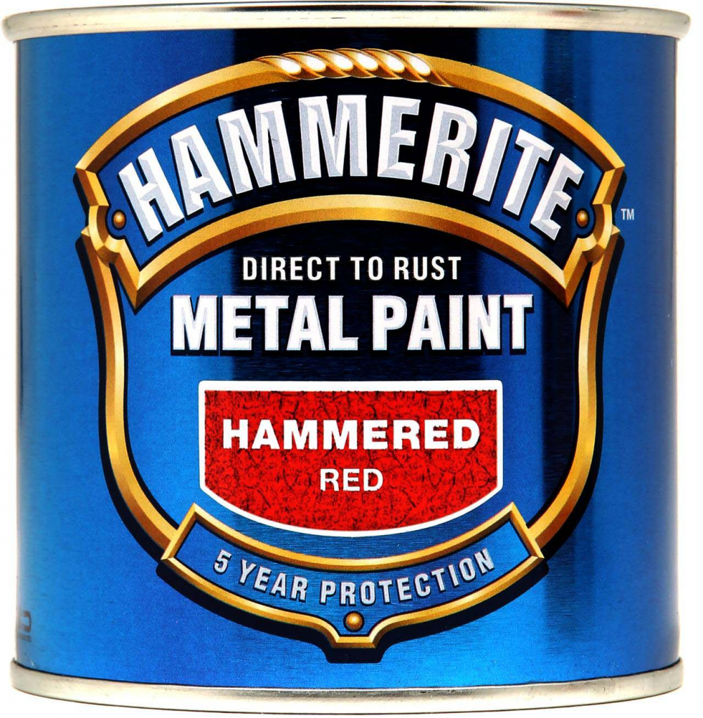 Metal Paint Hammered 250ml - Red