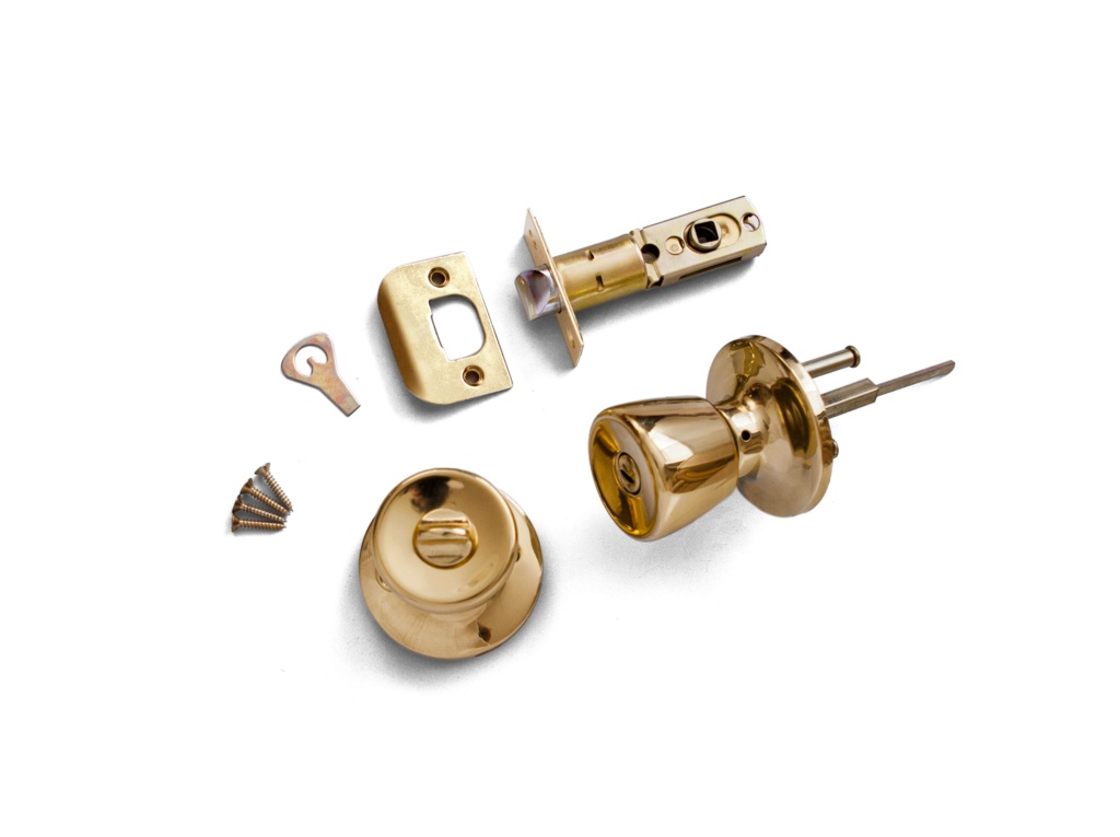 Privacy Lockset (Dia) 50 - (D) 35 - Finish: Brass