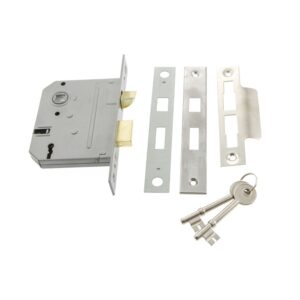 Mortice Sashlock Nickel Plated - 3L - 2.5"