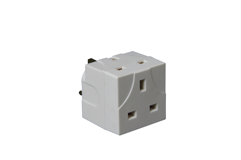 2 Way Plug-In Adaptor White 13 Amp