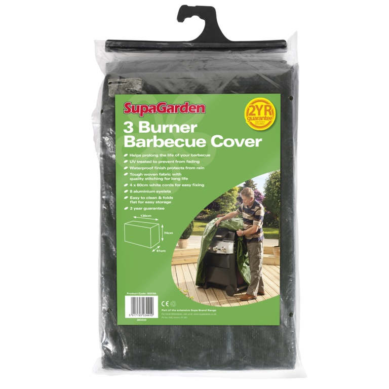 3 Burner Barbecue Cover - 130cm x 74cm x 61cm