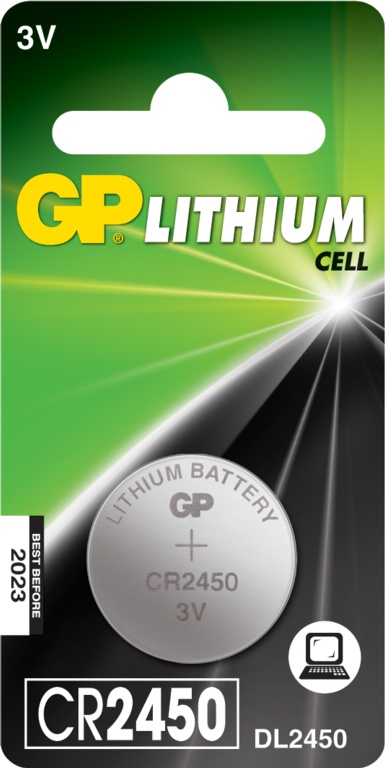 Lithium Button Cell Battery - CR2450 Single