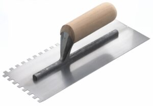 Notched Trowel - 10mm (Square Notch) Wood Handle