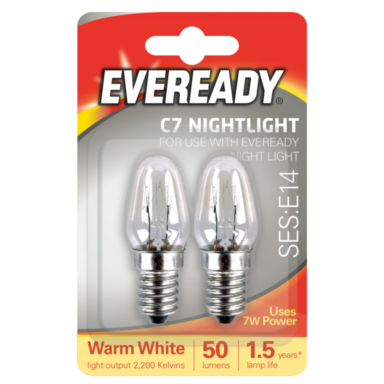 Night Light Spare Bulbs E14 - Twin Pack