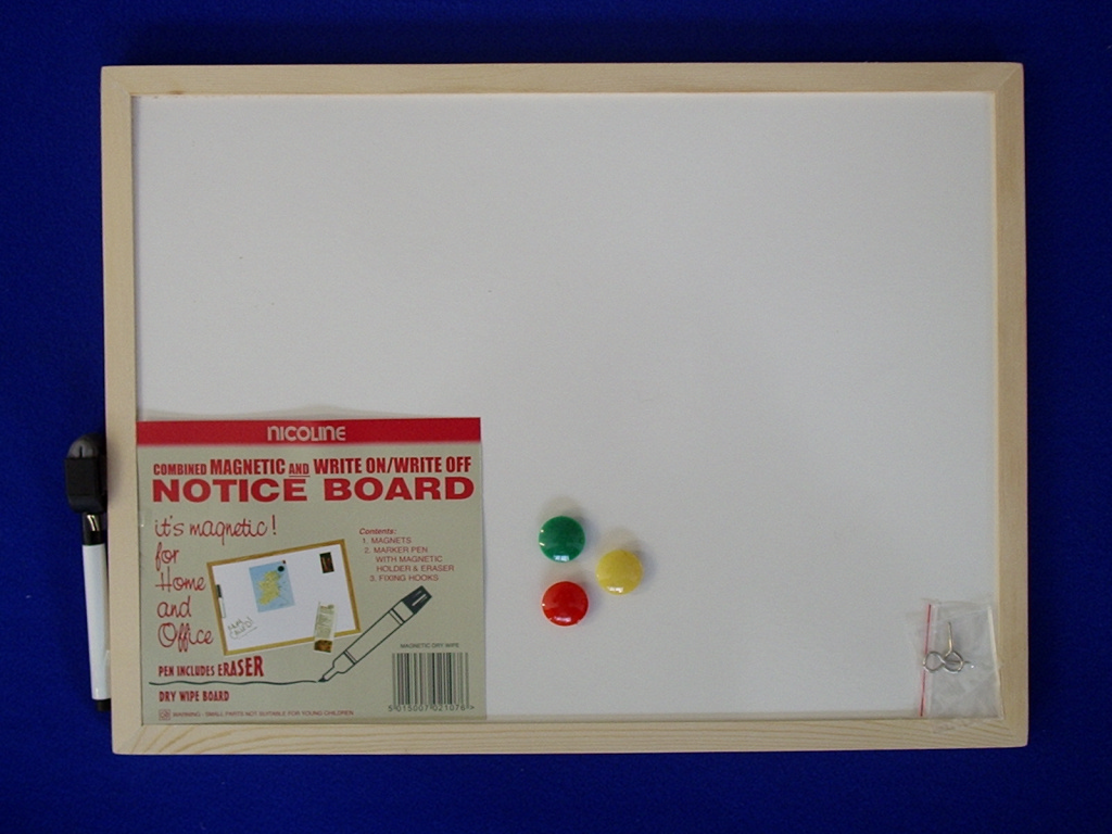 Magnetic Dry Wipe Boards - 30cm x 40cm