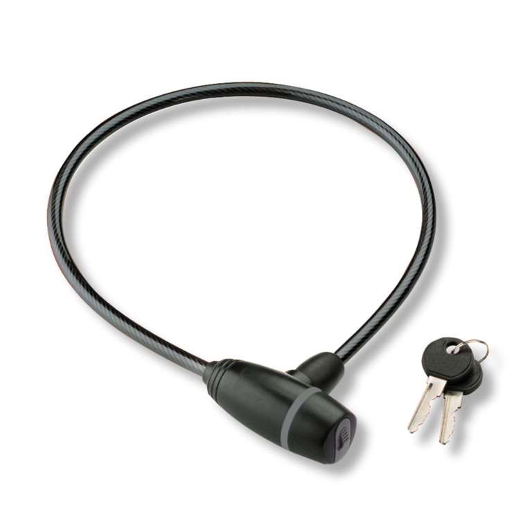 Coiling Braided Lock/Cable - 8mm x 600mm