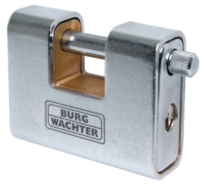 Armoured Steel Shutter Padlock - 81mm