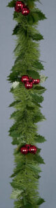 Tinsel With Holly & Berrys - 2.7m x 12cm