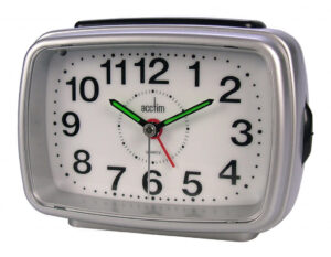 Retro 2 Clock Silver /White