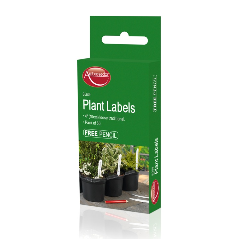 Plant Labels & Pencil - Pack 50 4"