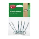 Screw In Vine Eyes - Pack 6