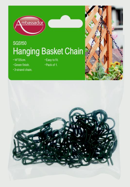 Hanging Basket Chain - 14" Green