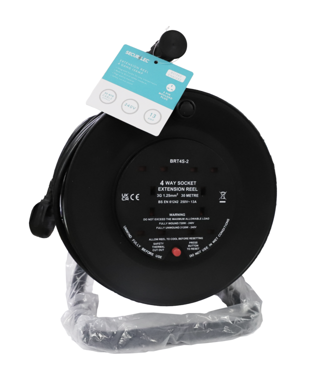 2 Gang Extension Reel - 30m /13A