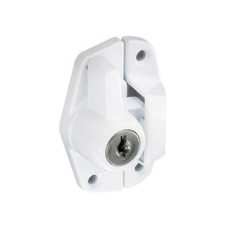 Locking Sash Fastener White - 65mm