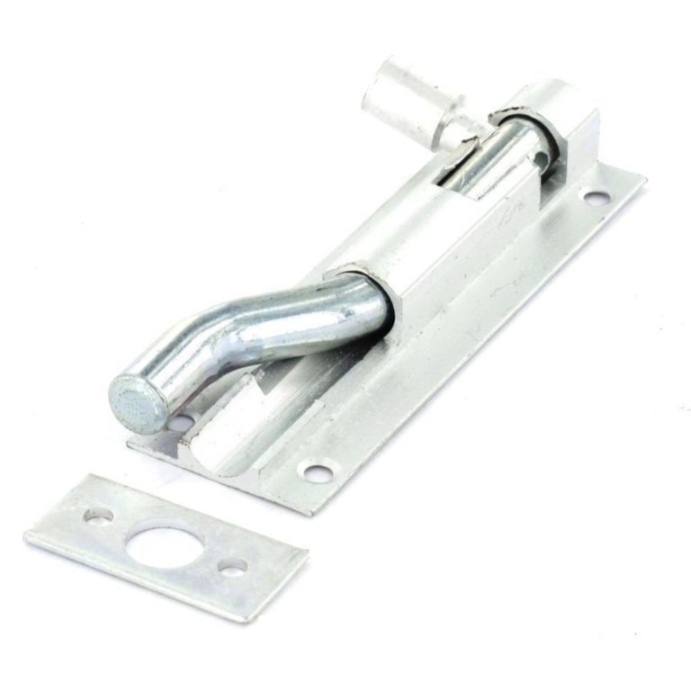 Aluminium Necked Door Bolt 1" Wide - 100mm