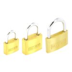 Brass Padlocks Assorted Sizes (12) - 20mm, 25mm, 30mm