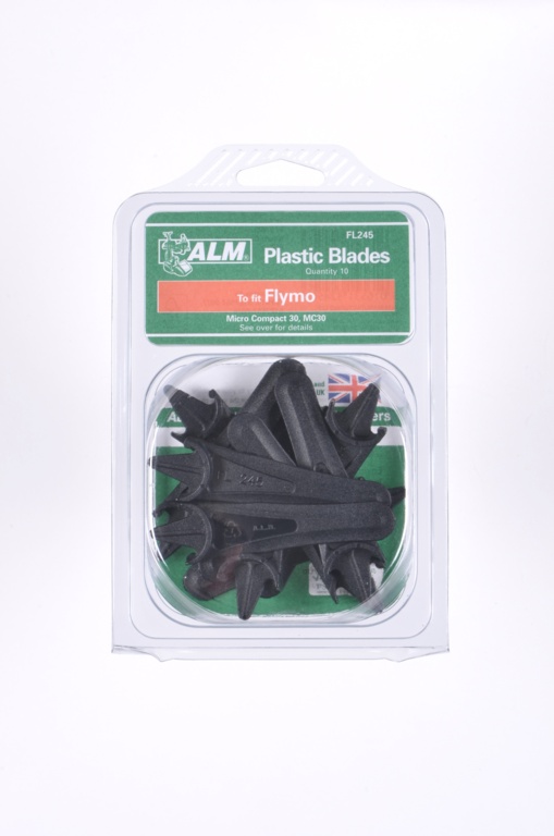 Plastic Blades with Half-Moon Mounting - Pack of 10