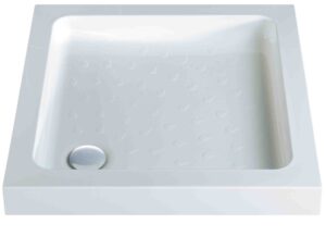 High Wall ABS Cap Stone Resin Shower Trays - 800 x 800 x 80mm