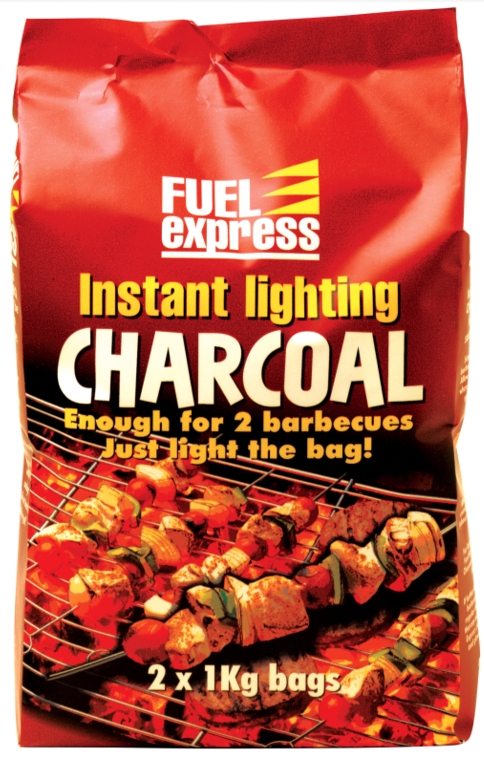 Instant-Light Lumpwood Charcoal - 2 x 1kg bags