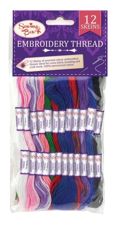 Embroidery Thread - 12 Pack