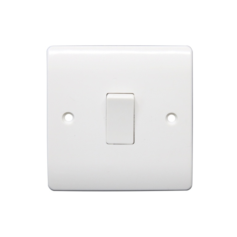 1 Way 1 Gang Switch Light Switch - Pre-Packed