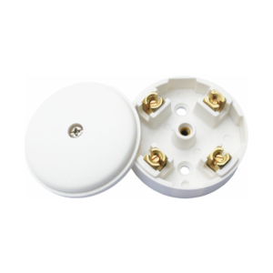 Mini 4 Terminal Junction Box White - 20A 58mm