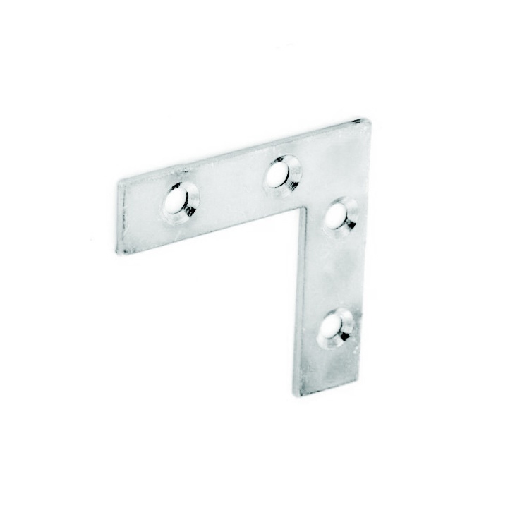 Corner Plates Zinc Plated (2) - 75mm